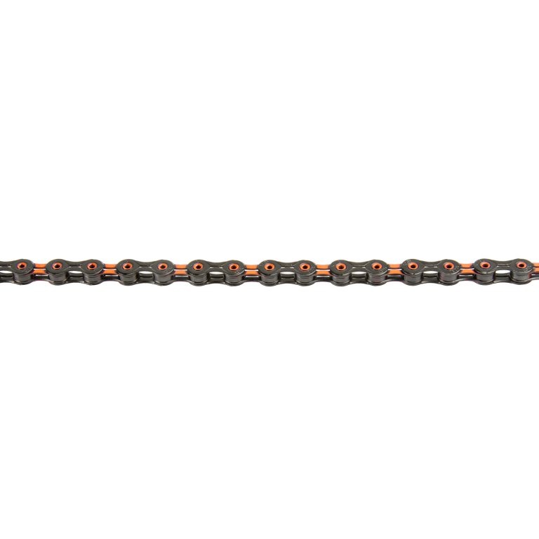 Řetěz KMC DLC11 oranžovo-černý 118čl. BOX