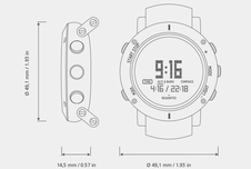 Hodinky s výškoměrem Suunto Core White Crush