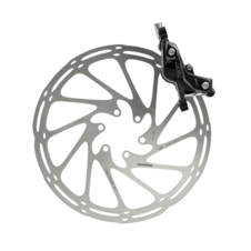 Kotoučová brzda Sram Level Silver Stealth 4 pístek, hliníková páčka, zadní