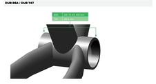 Středová osa SRAM DUB T47 (silniční Wide) 85.5mm