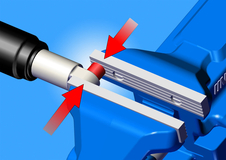 Sada na demontáž pouzder tlumičů Unior, 12-12,7