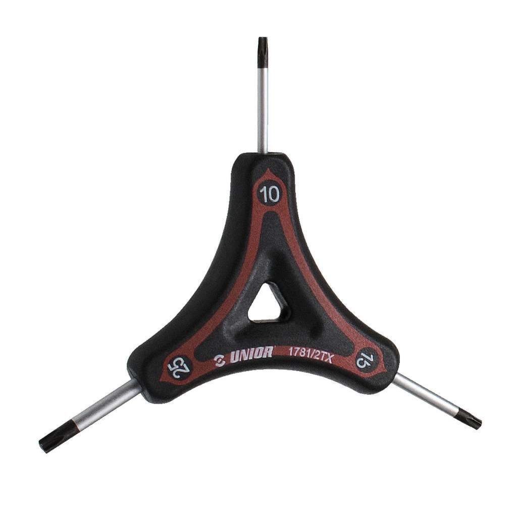 Tříramenný klíč TORX Unior, 10x15x25