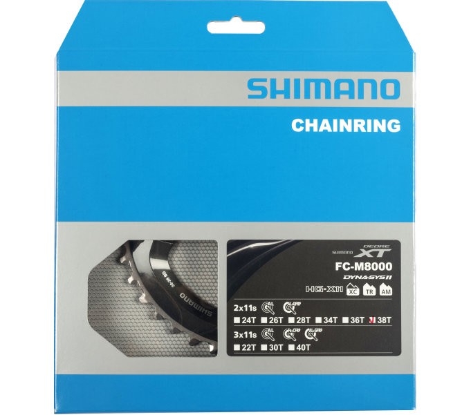 Převodník Shimano FCM8000 38z pro 38-28 blk 2x11
