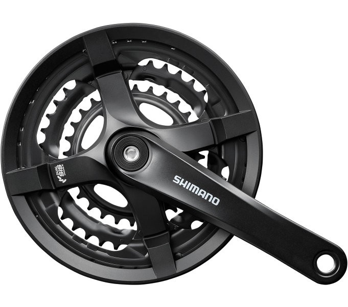 Kliky 3 Shimano TY501 48-38-28/170 s krytem černé