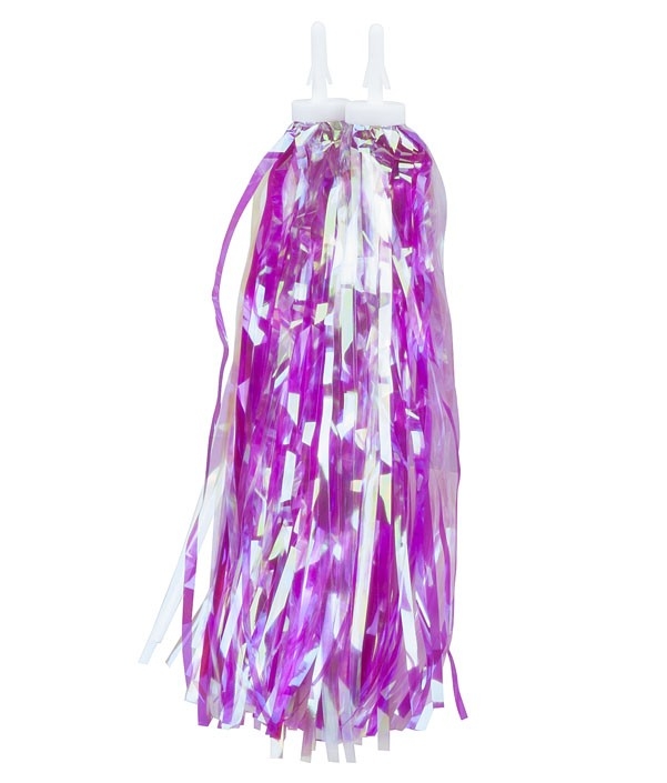 Třásně do řidítek růžovo-průhledné