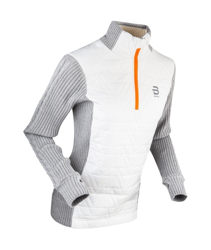 Svetr BJ Comfy W bílá/šedá 20/21