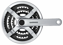 Kliky 3 Shimano Tourney FC-TX501-S 42x34x24z/170mm stříbrné, s krytem
