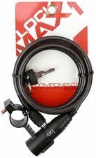 Zámek spirála MAX1 1500x8 mm černý