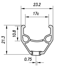 Ráfek MACH1 24 MX Junior 36děr černý