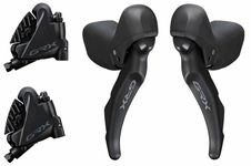 Řazení Shimano GRX 600 dual control 1x11sp, třmeny RX400 (pár) J-kit