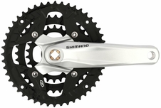 Kliky 3 Shimano Alivio FC-M431-S 48x38x28z/170mm, stříbrné