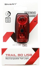 Blikačka zadní SMART Trail 80 s dobíjením přes USB