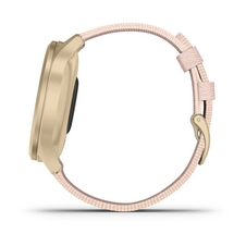 Hodinky Garmin vívomove3 Style, LightGold/Pink Nylon Band