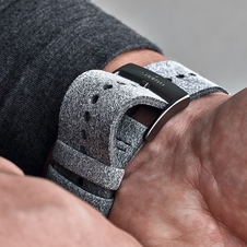 Řemínek Suunto Microfiber Grey/Steel pro Suunto 9