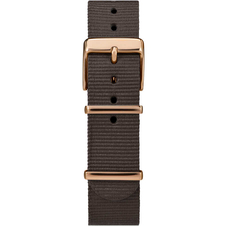 Hodinky Timex Fairfield Crystal, hnědým textilním řemínkem