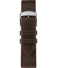 Hodinky Timex Marlin Automatic Silver, hnědý řemínek