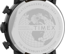 Hodinky Timex Port Chronograph 42mm, s hnědým koženým řemínkem
