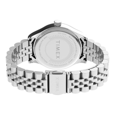 Hodinky Timex The Waterbury 34 mm, se stříbrným ocelovým řemínkem