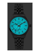 Hodinky Timex The Waterbury 34 mm, se stříbrným ocelovým řemínkem