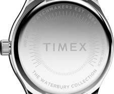 Hodinky Timex The Waterbury 34 mm, se stříbrným ocelovým řemínkem