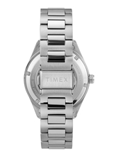 Hodinky Timex The Waterbury Automatic Open Heart 42 mm, s ocelovým řemínkem
