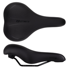Sedlo FORCE COMFORT GEL turistické, černé