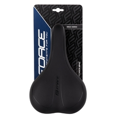 Sedlo FORCE COMFORT GEL turistické, černé