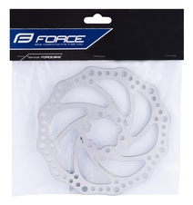 Brzdový kotouč FORCE 160 mm, 6 děr, stříbrný