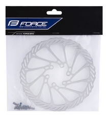 Brzdový kotouč FORCE-2 160 mm, 6 děr, stříbrný