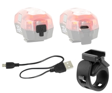 Blikačka zadní FORCE DEUX 5 LED USB