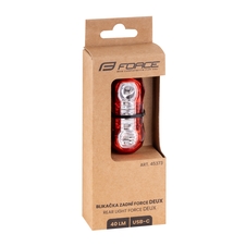Blikačka zadní FORCE DEUX 5 LED USB