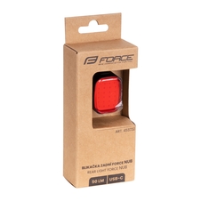 blikačka zadní FORCE NUB 50 LM, 24 LED, USB