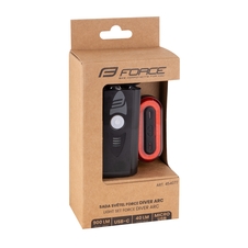 Sada světel FORCE DIVER ARC USB přední+zadní