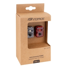 Blikačky sada FORCE POINT USB přední+zadní