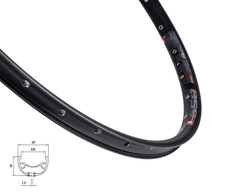 Ráfek MACH1-650 DISC 622x23, 32děr, černý