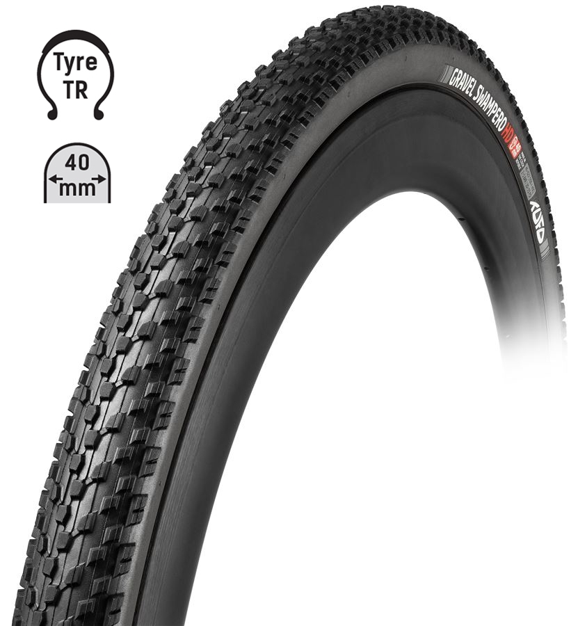 Plášť TUFO Gravel SWAMPERO HD 700x40C, bezduš., črn