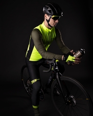 Kraťasy Force B51 se šráky a vložkou, černo-fluo