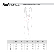 Kalhoty Force REFLEX LINE LADY s vložkou, černé