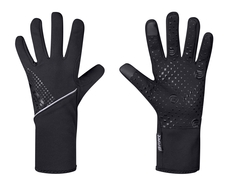 Rukavice Force VISION softshell, jaro-podzim, černé