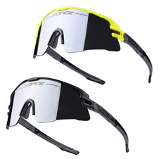 Brýle Force AMBIENT 1x černé+1x fluo, černé sklo SADA