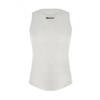 Funkční triko bez rukávů SANTINI Alpha White