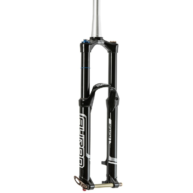 Vidlice odpr. 27,5 tapered Suntour AURON34 RC2-PCS 15QLC2 Ti, černá matná