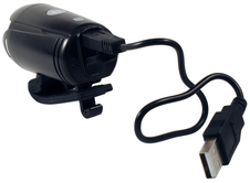 Světlo přední diodové UN-200 1xCree LED, 25 Lux, USB, černé
