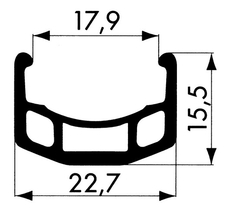 Ráfek Remerx 559x19 DRAGON L-719 SA/1N/GBS 32 