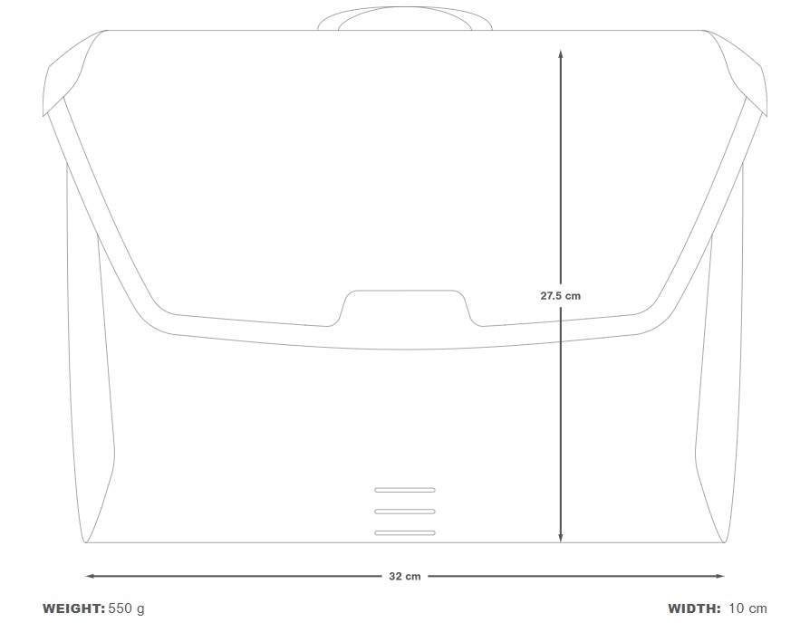 Brašna Apidura City Messenger 13