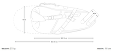 Brašna Apidura Backcountry saddle pack (10l)