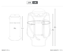 Batoh Apidura Backcountry Hydration backpack (L/XL)