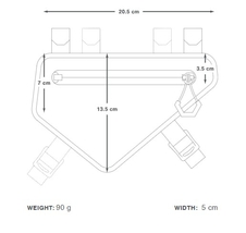 Brašna Apidura Racing frame pack (1l)