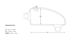 Brašna Apidura Expedition top tube pack (1l)