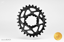 Převodník Absoluteblack SRAM OVAL 28T offset 6mm černá (GXP)